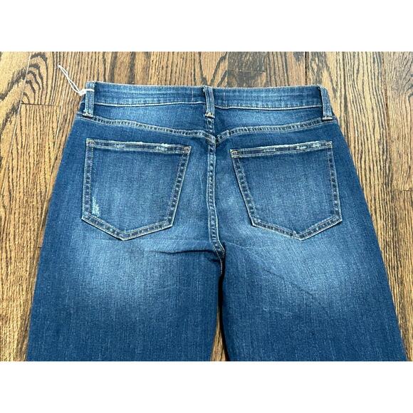 PISTOLA Jeans Women's Size 27 Blue Denim Flat Front Button Fly Straight Leg - Picture 8 of 8